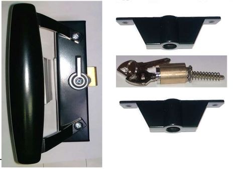 SLIDING DOOR LOCK SNIB INSIDE, KEY OUTSIDE PIN GJAMES / BORA