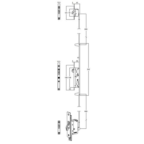 8654 STANDARD 3 POINT KIT