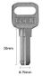 SECURITY EDGE DIMPLE KEY FOR DOMESTIC USE