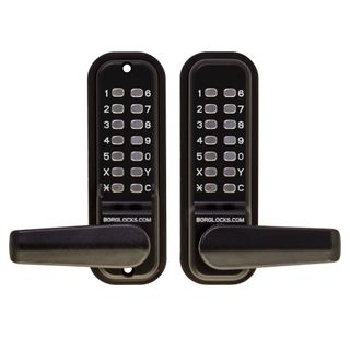 BORG MECHANICAL DIGITAL DOOR LOCK WITH LEVER BACK TO BACK