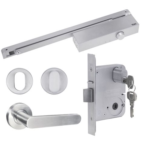 YALE SIMPLICITY KIT MORTICE LOCK, SIZE 3 SLIDE RAIL DOOR CLO