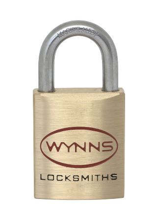 WYNNS 45MM BRASS PADLOCK 27MM MARINE ALLOY SHACKLE