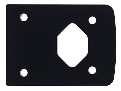 CARBINE ALPHA BODY PACKING PLATE 6MM, SS, MATTE BLACK