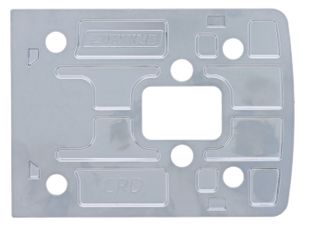 CARBINE ALPHA BODY PACKING PLATE 3MM, SATIN CHROME