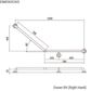 Toilet Grab Rail 700mm RH