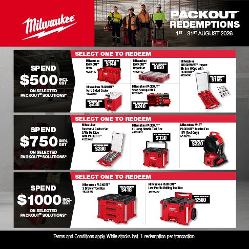 Milwaukee PACKOUT Spend and Redeem (Aug 2026)