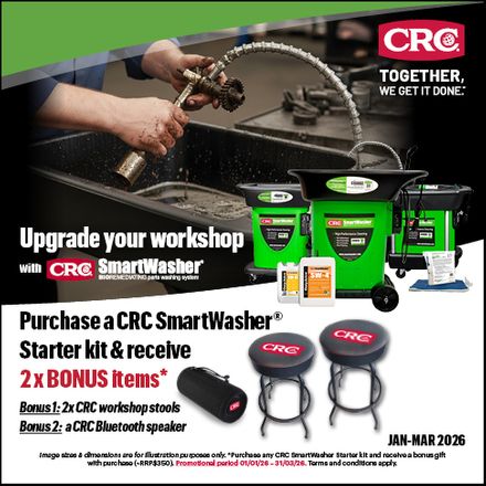 CRC SmartWasher Bonus Stools and Speaker Jan-Mar 2026