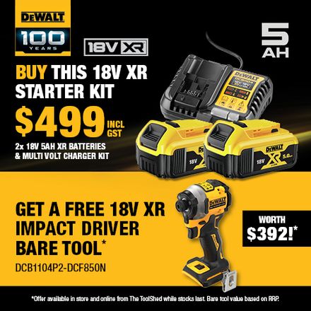 DEWALT Bonus Impact Driver with Starter Pack Sept 2024