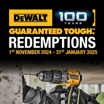 DEWALT Guaranteed Tough Redemptions Nov 2024 - Jan 2025