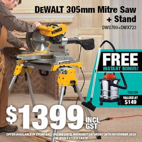 DEWALT 100 years Mitre Saw plus Stand