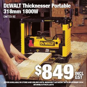 DEWALT 100 years Thicknesser