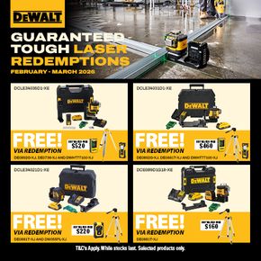 DEWALT Laser Redemptions Feb-Mar 2026
