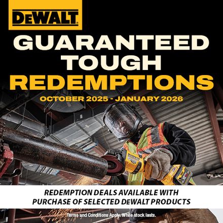 DEWALT Redemptions Oct 2025 - Jan 2026