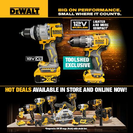 DEWALT 12V TOOLSHED EXCLUSIVE RANGE