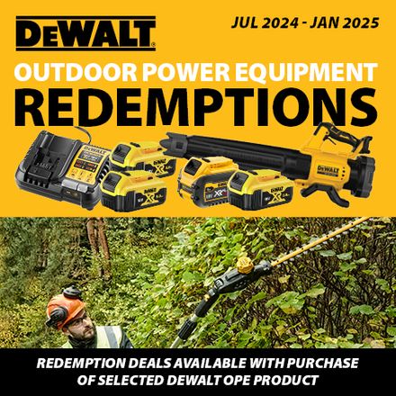 DeWalt OPE Redemptions July 2024 - Jan 2025