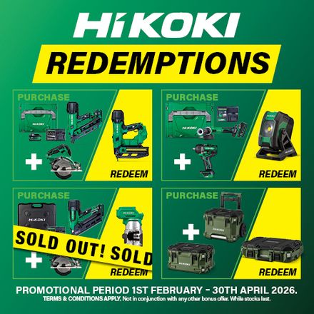 HiKOKI Kit Redemptions Feb-Apr 2026