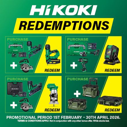 HiKOKI Kit Redemptions Feb-Apr 2026