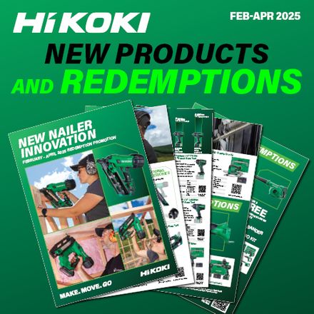 HiKOKI Q1 Redemption Catalogue Feb-April 2025