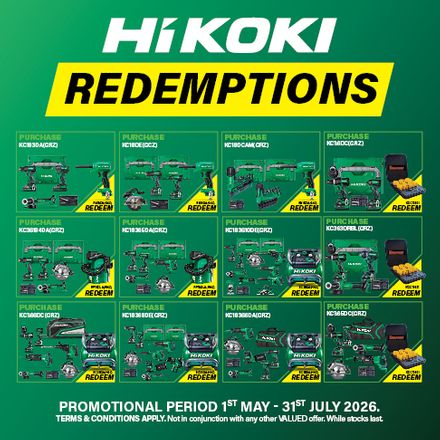 HiKOKI Q2 Kit Redemptions May - Jul 2026