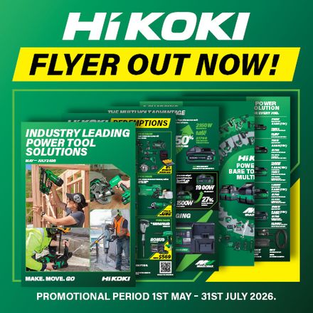 HiKOKI Q2 Redemptions Flyer May - Jul 2026