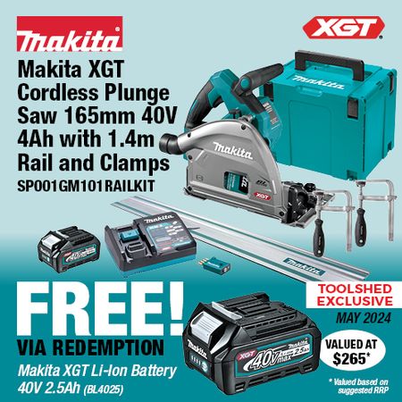 Makita Redemption Offer SP001GM101RAILKIT May 2024