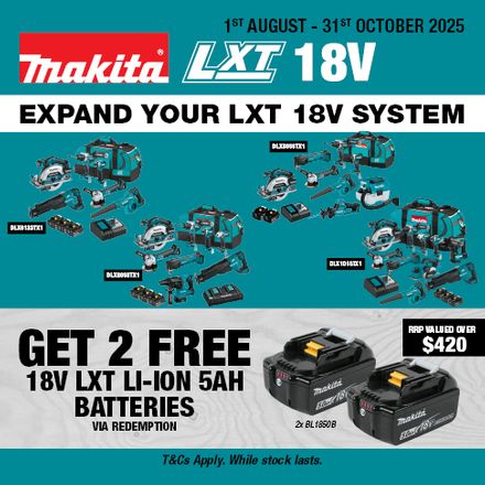 Makita LXT Redemptions Aug-Oct 2025
