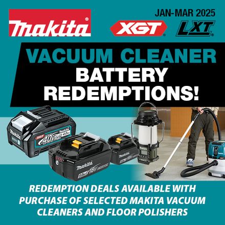 Makita Vacuum Redemptions Jan-Mar 2025