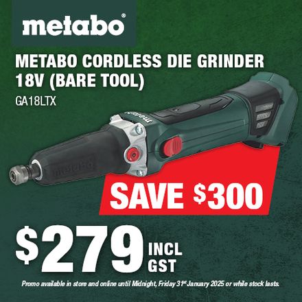 Metabo Die Grinder (Bare Tool) (GA18LTX) Jan 2025