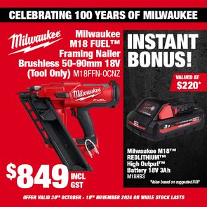 Milwaukee 100 Year (Framing Nailer M18FFN-0CNZ)