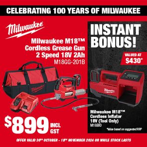 Milwaukee 100 Year (Grease Gun Kit M18GG-201B)