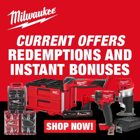 Milwaukee Redemptions and Instant Bonuses