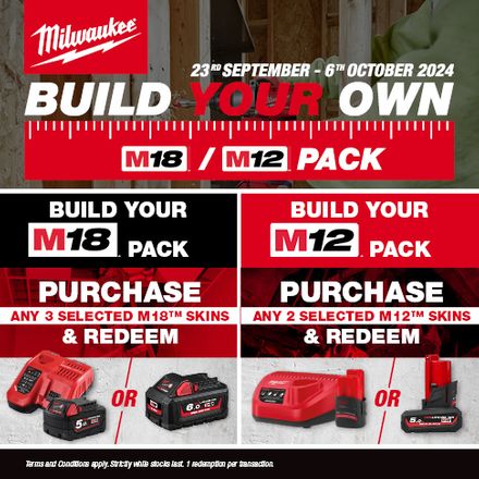 Milwaukee Build Your Own Pack - Sep 2024