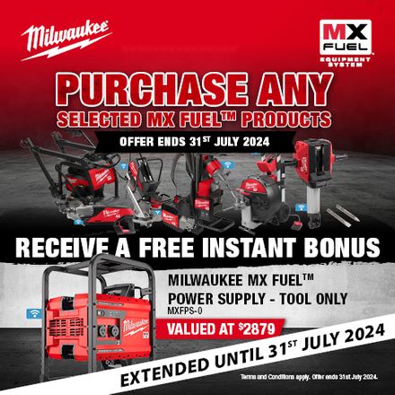 Milwaukee MX Fuel Bare Tool Instant Bonus Offers EXTENDED July 24