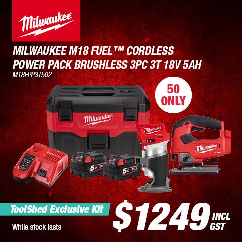 Milwaukee Power Pack 3pc Kit (M18FPP3T502)