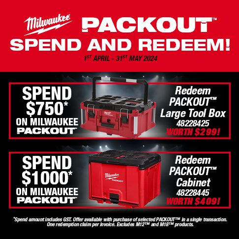 Milwaukee Q2 Packout Spend and Redeem Apr-May 2024