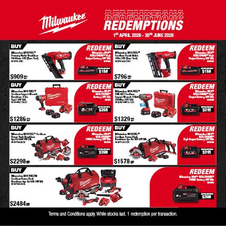 Milwaukee Q2 Redemptions 1 Apr - 30 Jun 2026