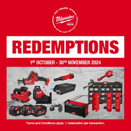 Milwaukee 1 to 1 Redemptions Oct-Nov 2024