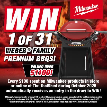 Milwaukee Weber BBQs Comp 1 - 31 October 2026
