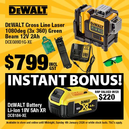 Silly Season Flyer (1 Dec 2025 - 4 Jan 2026) - DEWALT Laser Bonus