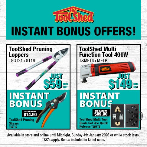 Silly Season Flyer (1 Dec 2025 - 4 Jan 2026) - ToolShed Instant Bonus