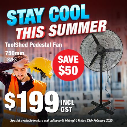 ToolShed Pedestal Fan Jan 2025