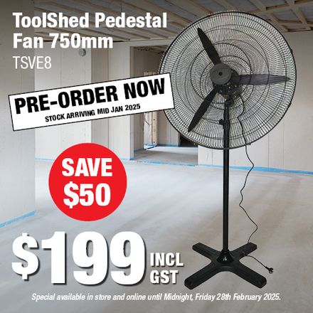 ToolShed Pedestal Fan PreOrder Dec 2024