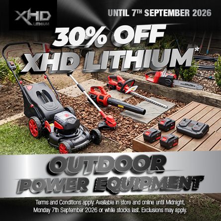XHD Outdoor Power Equipment SALE 28 Aug - 7 Sep 2026