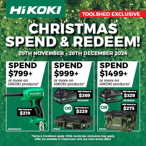 HiKOKI Christmas Spend and Redeem