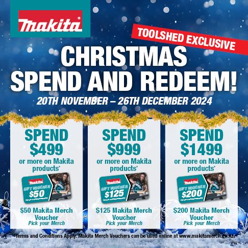 Makita Christmas Spend and Redeem