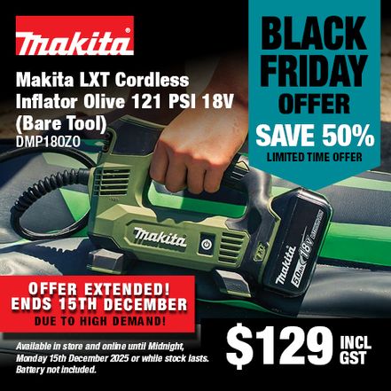 CTA Web Block -BLACK FRIDAY - Makita Olive Inflator EXTENDED 15 Dec 25