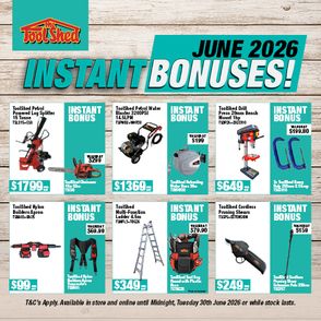 ToolShed Instant Bonus Offers June 2026