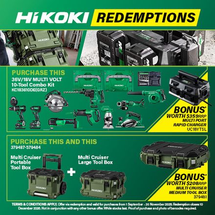 HiKOKI Q3 Redemptions 1 Sep - 30 Nov 2026
