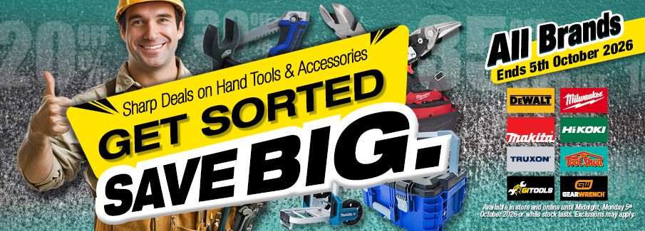 Hand Tools and Accessories 23 Sept - 5 Oct 2026