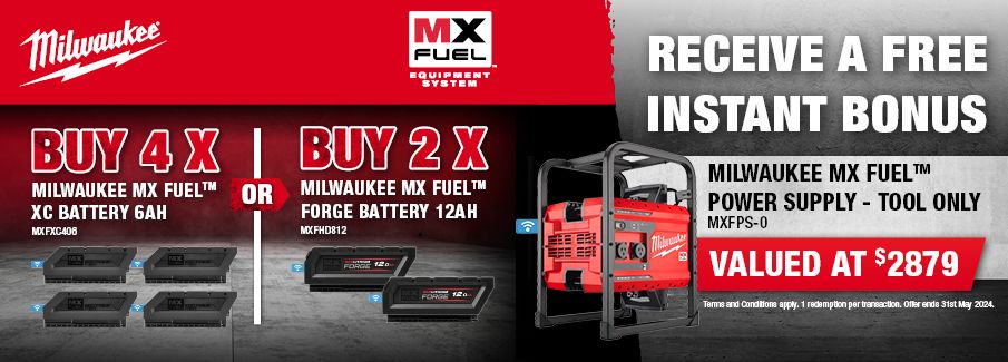 Milwaukee MX Batteries Instant Bonus Offers May 2024